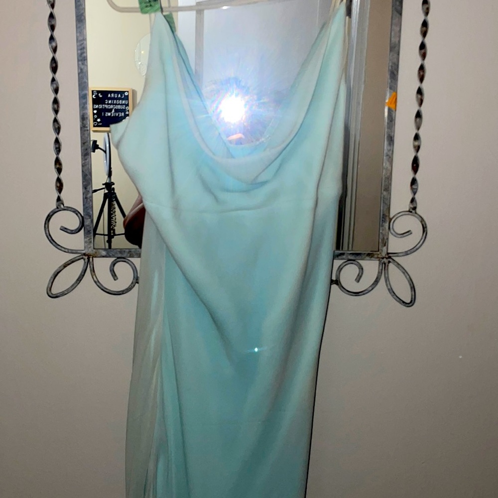 Powder blue prom dress